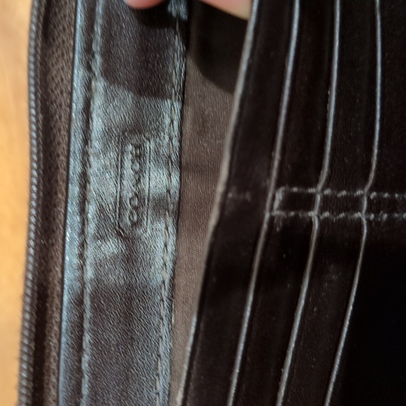 Coach Brown Classic signature Monogram wallet Wristlet CALLOUTS - Picture 8 of 15